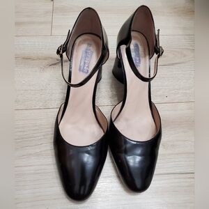 Kate Spade Black Patent Leather Ankle-Strap Pumps